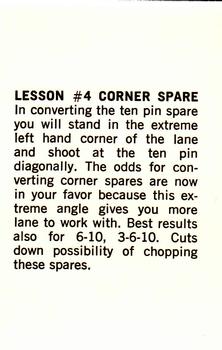 1973 PBA Bowling #NNO Lesson #4 Corner Space Back